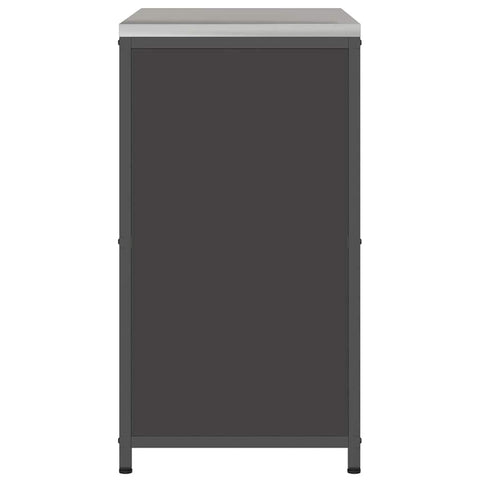 vidaXL Kitchen Storage Cabinet with Shelf with Storage Black Steel