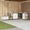 vidaXL Kitchen Storage Cabinet with Shelf with Storage White Steel