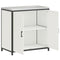 vidaXL Kitchen Storage Cabinet with Shelf with Storage White Steel