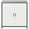 vidaXL Kitchen Storage Cabinet with Shelf with Storage White Steel