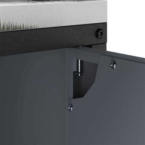 vidaXL Kitchen Storage Cabinet with Shelf with Door Anthracite Steel