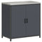 vidaXL Kitchen Storage Cabinet with Shelf with Door Anthracite Steel