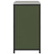 vidaXL Kitchen Storage Cabinet with Shelf with Door Olive green Steel