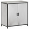 vidaXL Kitchen Storage Cabinet with Shelf with Storage with Door Silver Stainless steel