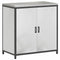 vidaXL Kitchen Storage Cabinet with Shelf Silver Galvanised steel
