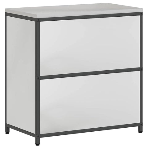 vidaXL Kitchen Storage Cabinet with Shelf Silver Galvanised steel