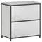 vidaXL Kitchen Storage Cabinet with Shelf Silver Galvanised steel