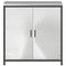 vidaXL Kitchen Storage Cabinet with Shelf Silver Galvanised steel