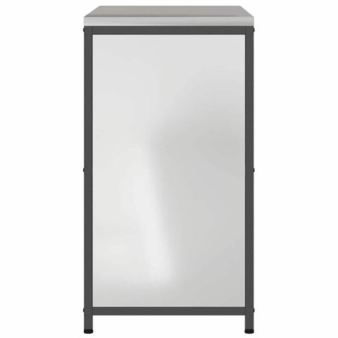 vidaXL Kitchen Storage Cabinet with Shelf Silver Galvanised steel