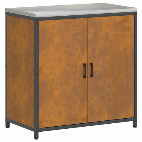 vidaXL Kitchen Storage Cabinet with Shelf Rusty Weathering steel