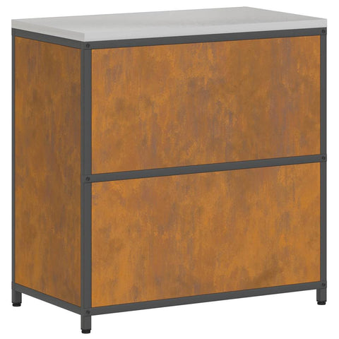 vidaXL Kitchen Storage Cabinet with Shelf Rusty Weathering steel