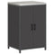 vidaXL Kitchen Storage Cabinet with Shelf with Storage Black Steel