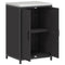 vidaXL Kitchen Storage Cabinet with Shelf with Storage Black Steel