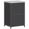 vidaXL Kitchen Storage Cabinet with Shelf with Storage Black Steel