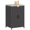 vidaXL Kitchen Storage Cabinet with Shelf with Storage Black Steel