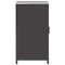 vidaXL Kitchen Storage Cabinet with Shelf with Storage Black Steel