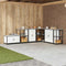 vidaXL Kitchen Storage Cabinet with Shelf with Storage White Steel