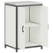 vidaXL Kitchen Storage Cabinet with Shelf with Storage White Steel