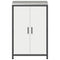 vidaXL Kitchen Storage Cabinet with Shelf with Storage White Steel
