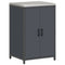 vidaXL Kitchen Storage Cabinet with Shelf with Door Anthracite Steel