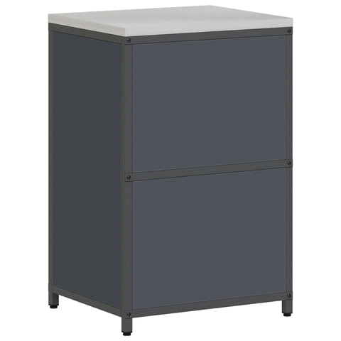 vidaXL Kitchen Storage Cabinet with Shelf with Door Anthracite Steel