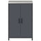 vidaXL Kitchen Storage Cabinet with Shelf with Door Anthracite Steel