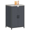 vidaXL Kitchen Storage Cabinet with Shelf with Door Anthracite Steel