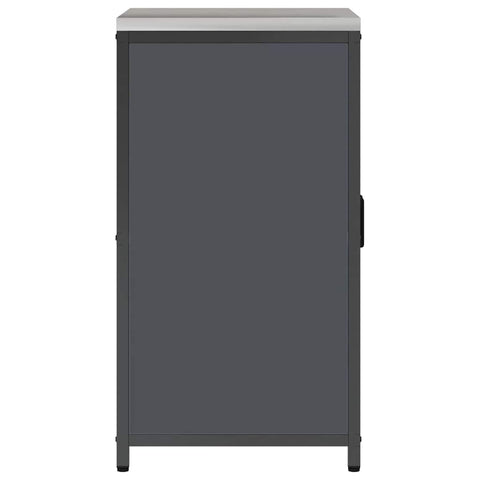 vidaXL Kitchen Storage Cabinet with Shelf with Door Anthracite Steel