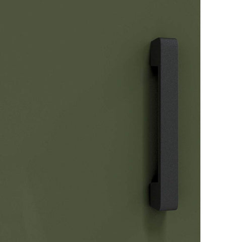 vidaXL Kitchen Storage Cabinet with Shelf with Door Olive green Steel