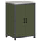 vidaXL Kitchen Storage Cabinet with Shelf with Door Olive green Steel