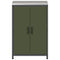 vidaXL Kitchen Storage Cabinet with Shelf with Door Olive green Steel