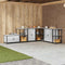 vidaXL Kitchen Storage Cabinet with Shelf Silver Stainless steel