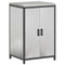 vidaXL Kitchen Storage Cabinet with Shelf Silver Stainless steel