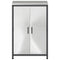 vidaXL Kitchen Storage Cabinet with Shelf Silver Stainless steel