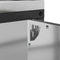 vidaXL Kitchen Storage Cabinet with Shelf Silver Galvanised steel