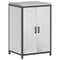 vidaXL Kitchen Storage Cabinet with Shelf Silver Galvanised steel