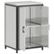 vidaXL Kitchen Storage Cabinet with Shelf Silver Galvanised steel