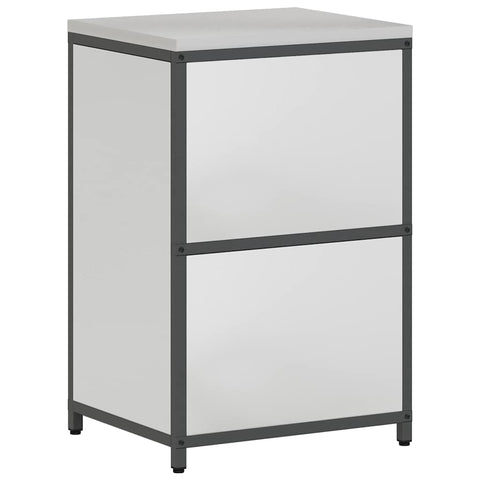 vidaXL Kitchen Storage Cabinet with Shelf Silver Galvanised steel