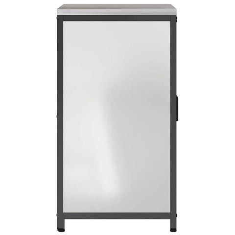 vidaXL Kitchen Storage Cabinet with Shelf Silver Galvanised steel