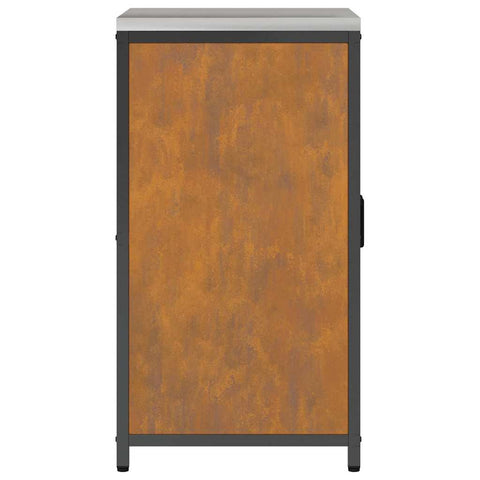 vidaXL Kitchen Storage Cabinet with Drawer Rusty Weathering steel