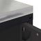 vidaXL Kitchen Storage Cabinet with Shelf with Storage Black Steel