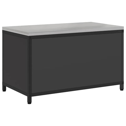 vidaXL Kitchen Storage Cabinet with Shelf with Storage Black Steel