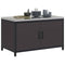 vidaXL Kitchen Storage Cabinet with Shelf with Storage Black Steel