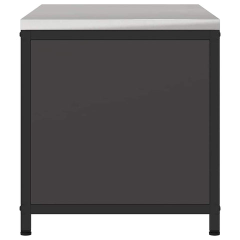 vidaXL Kitchen Storage Cabinet with Shelf with Storage Black Steel