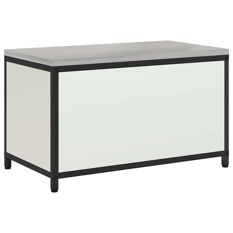 vidaXL Kitchen Storage Cabinet with Drawer with Shelf White Steel