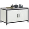 vidaXL Kitchen Storage Cabinet with Drawer with Shelf White Steel