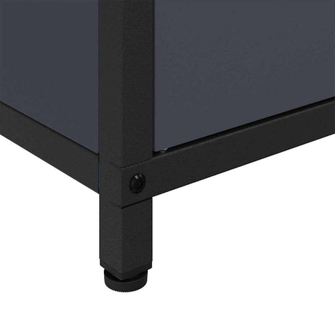 vidaXL Kitchen Storage Cabinet with Shelf with Door Anthracite Steel