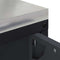 vidaXL Kitchen Storage Cabinet with Shelf with Door Anthracite Steel