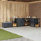 vidaXL Kitchen Storage Cabinet with Shelf with Door Anthracite Steel