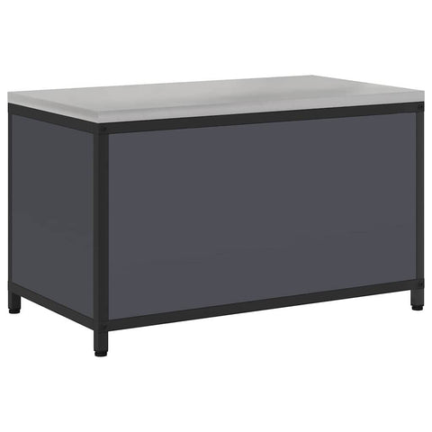 vidaXL Kitchen Storage Cabinet with Shelf with Door Anthracite Steel